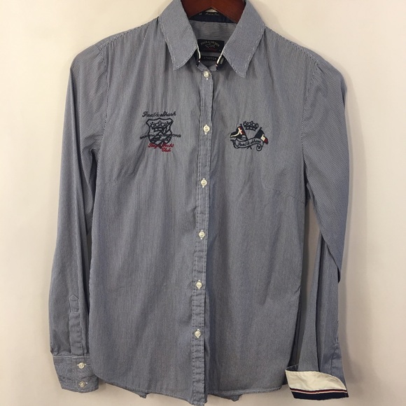 Paul & Shark Tops - Paul Shark Shirt Women 40 Yachting Gingham Plaid